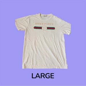 White T-Shirt - Large